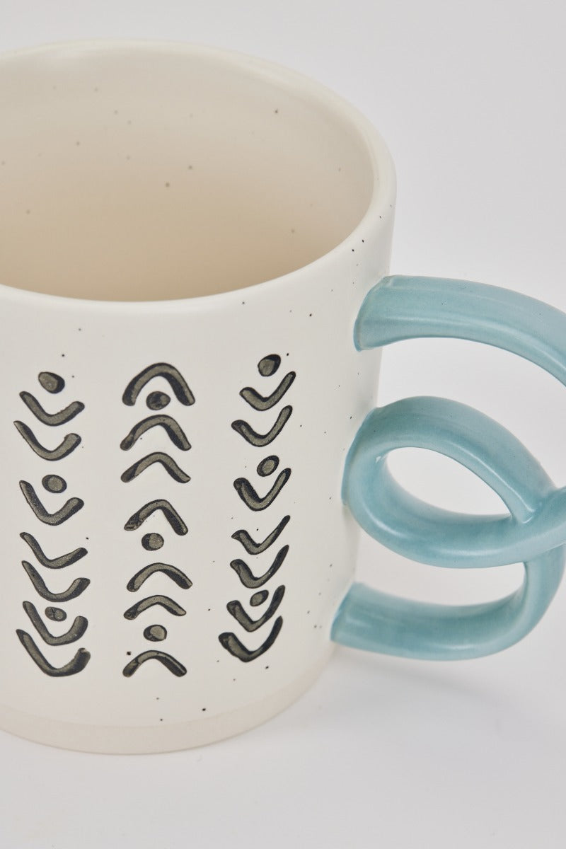 Bahne Interior Artist Handmade kop, Multi - H9,5 cm. - Bahne